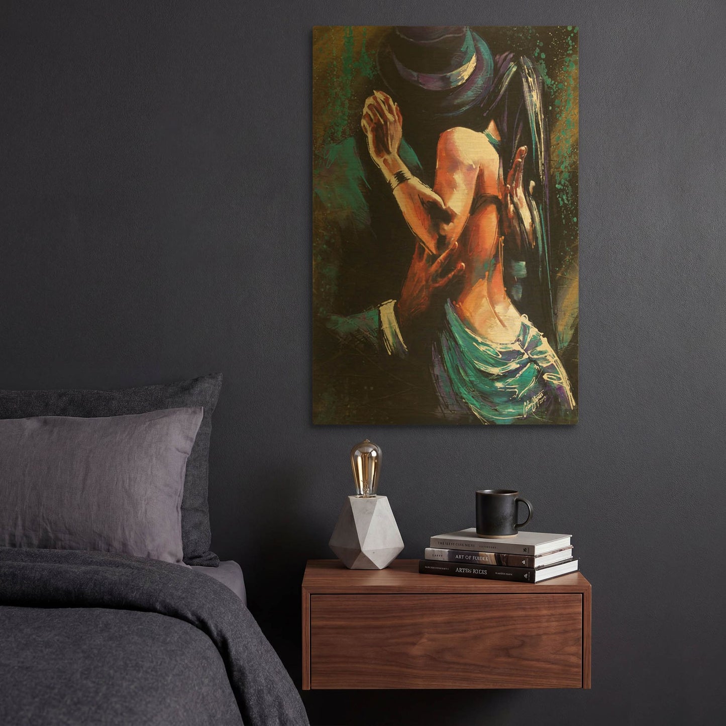 'Passional' By Colin John Staples Gold Metal Wall Art