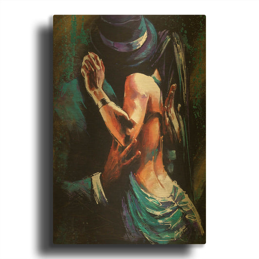 'Passional' By Colin John Staples Gold Metal Wall Art