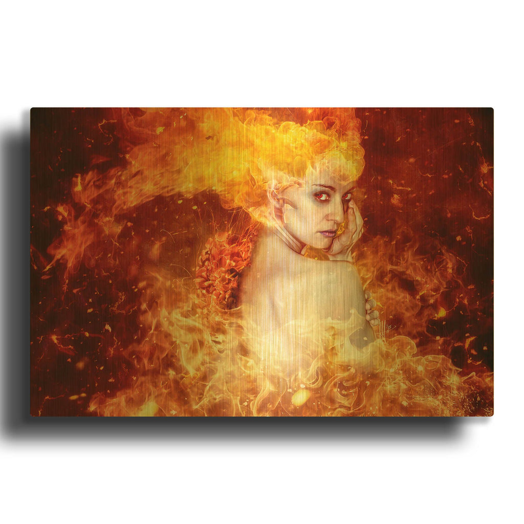 'Countdown' By Mario Sanchez Nevado Gold Metal Wall Art