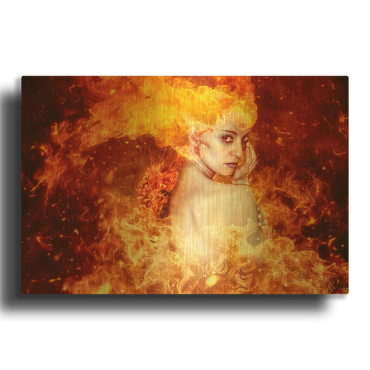 'Countdown' By Mario Sanchez Nevado Gold Metal Wall Art