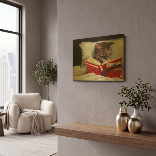 'Late Night Thriller' By Lucia Heffernan Gold Metal Wall Art