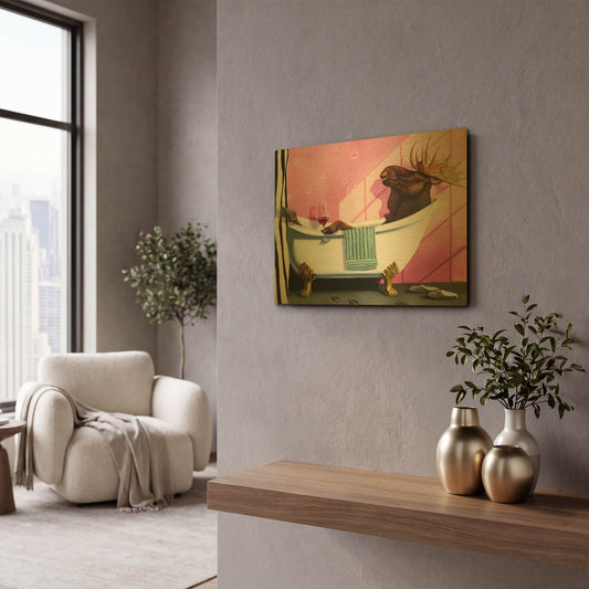 'Retirement' By Lucia Heffernan Gold Metal Wall Art