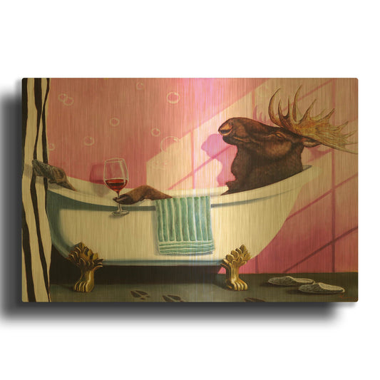 'Retirement' By Lucia Heffernan Gold Metal Wall Art