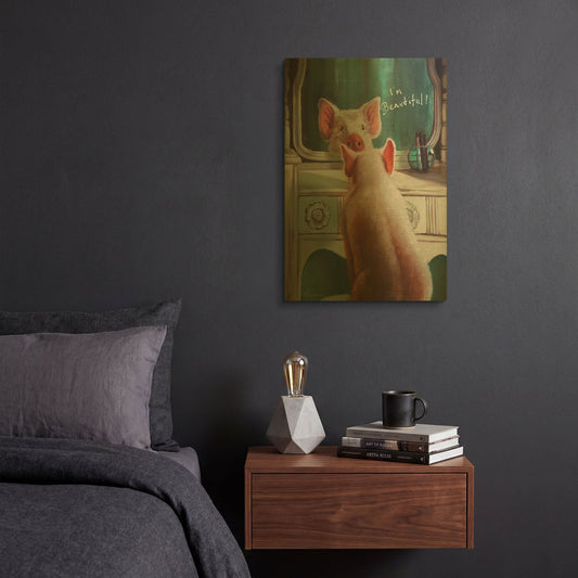 'Affirmation' By Lucia Heffernan Gold Metal Wall Art