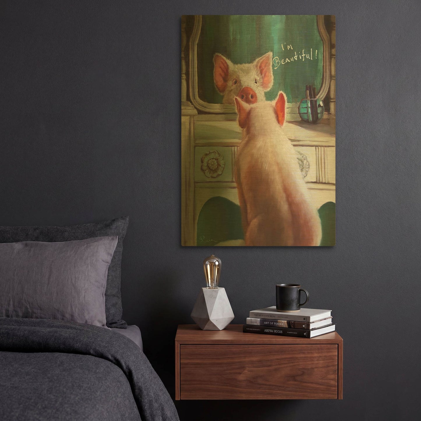 'Affirmation' By Lucia Heffernan Gold Metal Wall Art