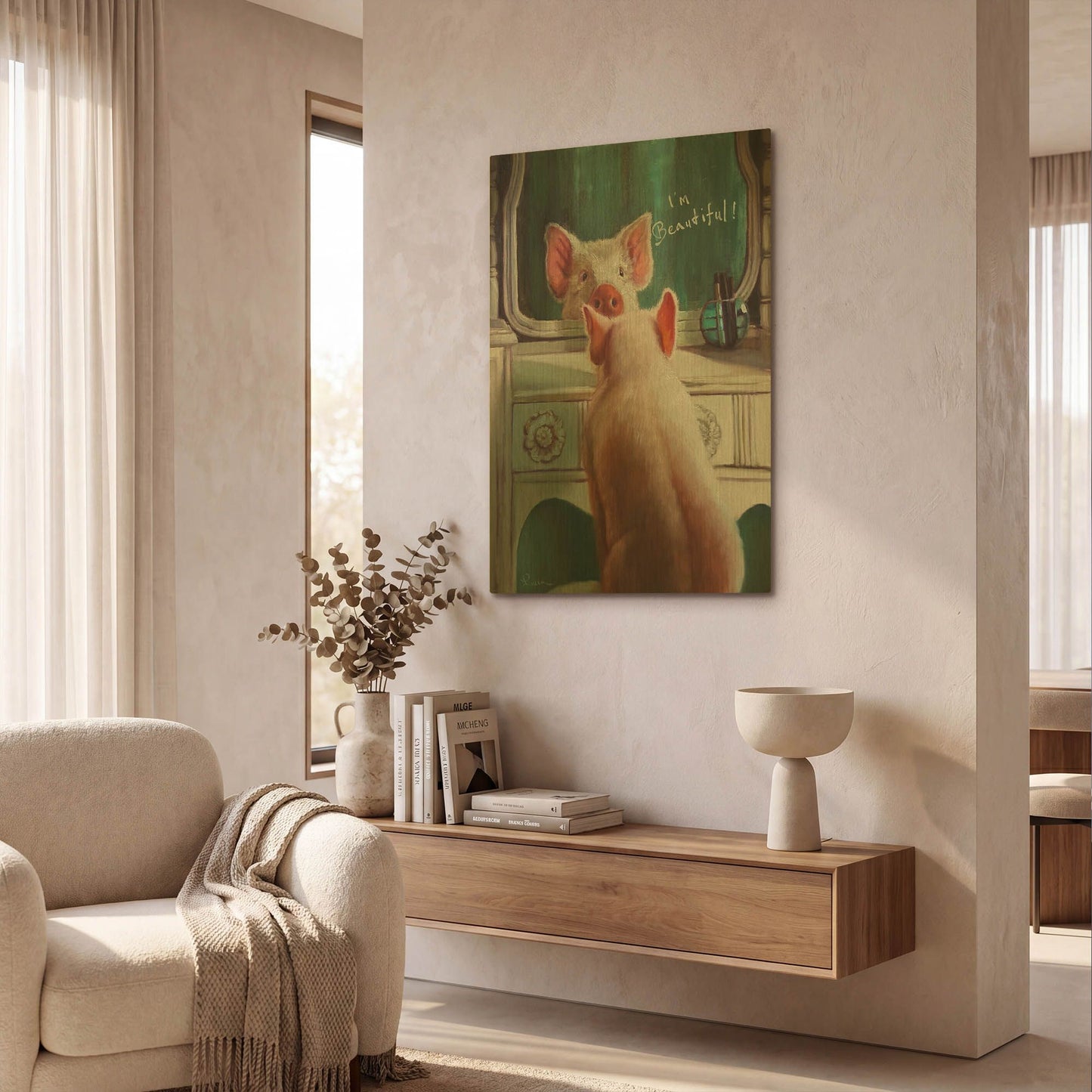 'Affirmation' By Lucia Heffernan Gold Metal Wall Art