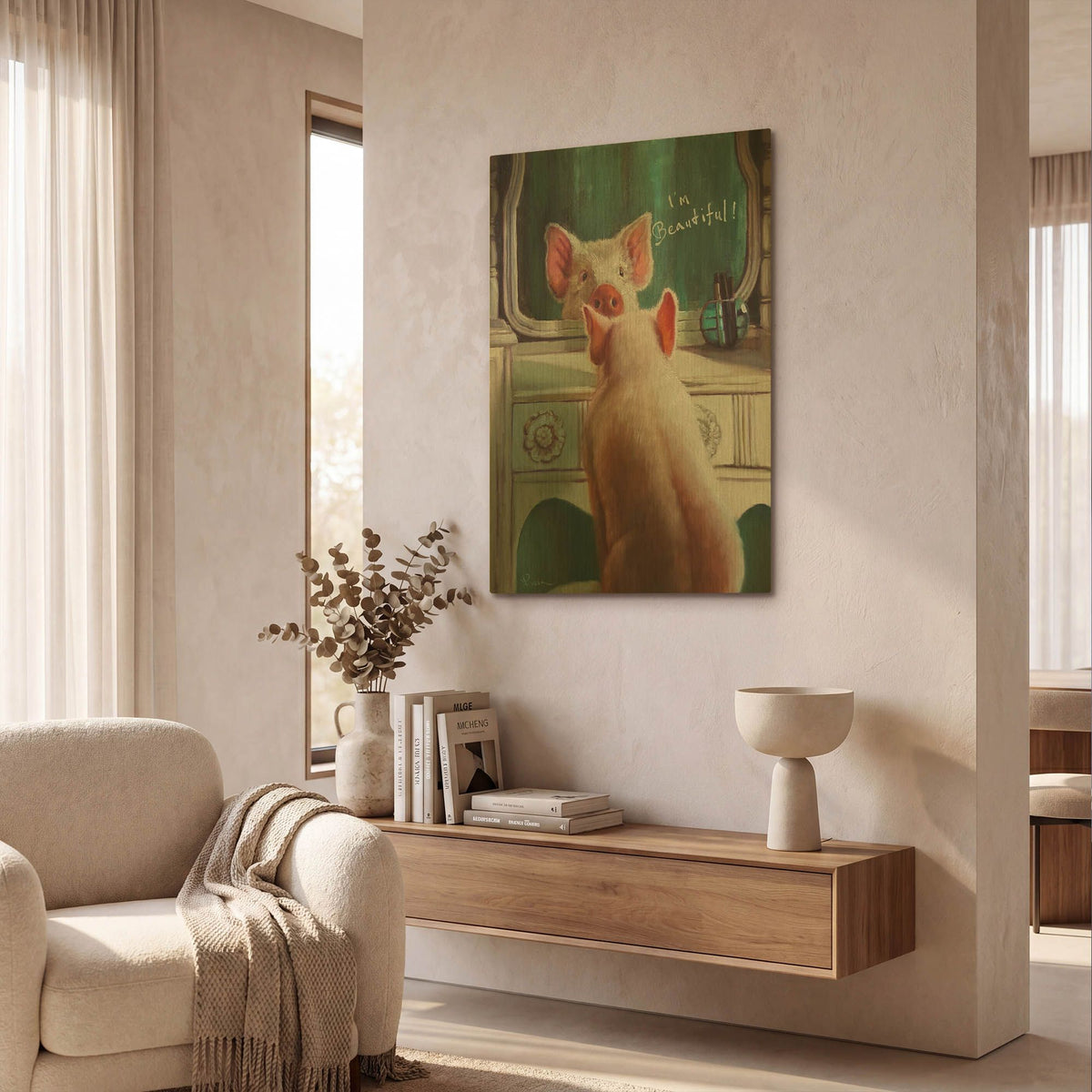 'Affirmation' By Lucia Heffernan Gold Metal Wall Art