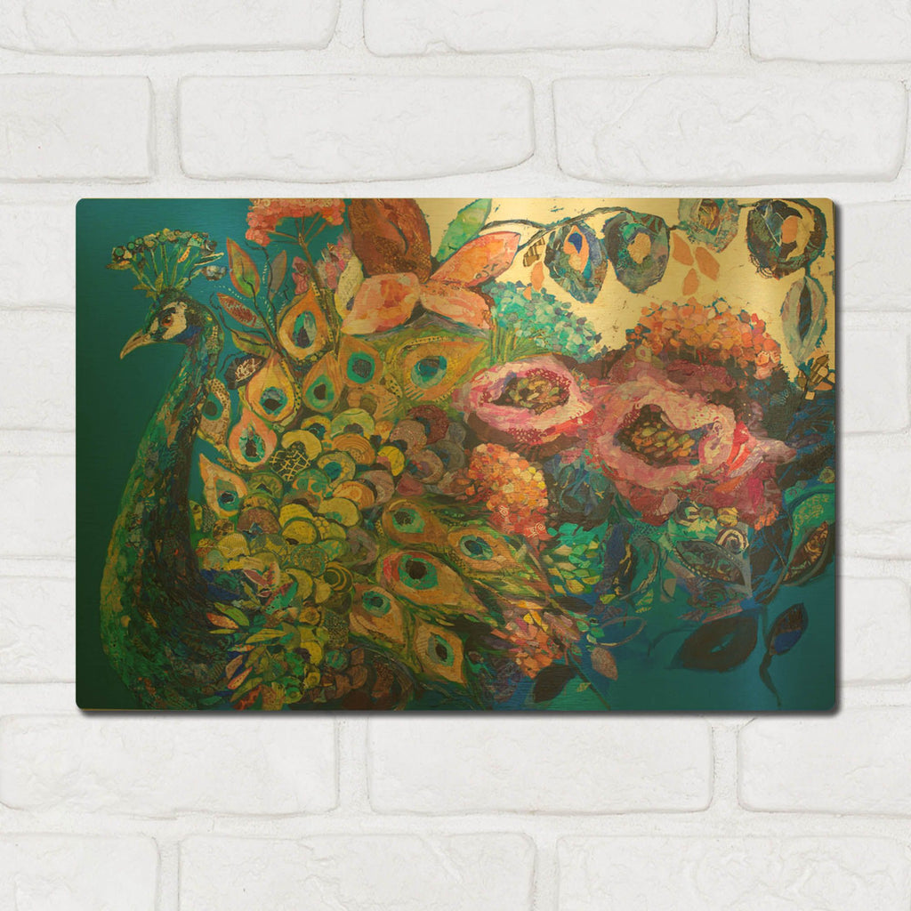'Crown Jewel' By St. Hilaire Elizabeth Gold Metal Wall Art