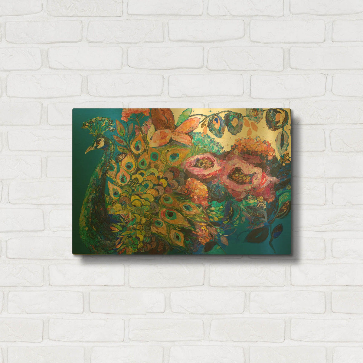 'Crown Jewel' By St. Hilaire Elizabeth Gold Metal Wall Art