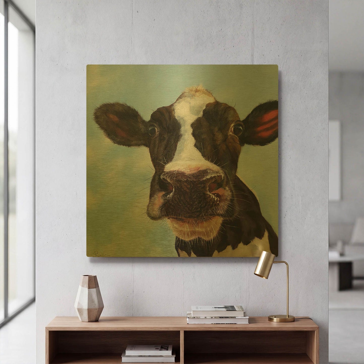 'Louise' By Lucia Heffernan Gold Metal Wall Art