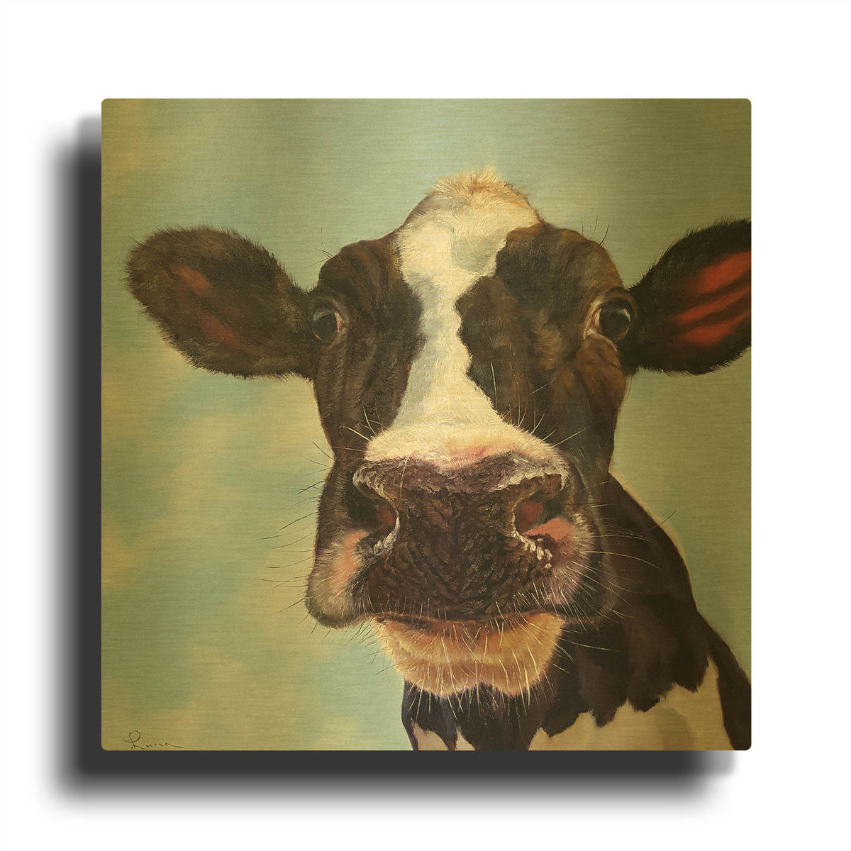 'Louise' By Lucia Heffernan Gold Metal Wall Art