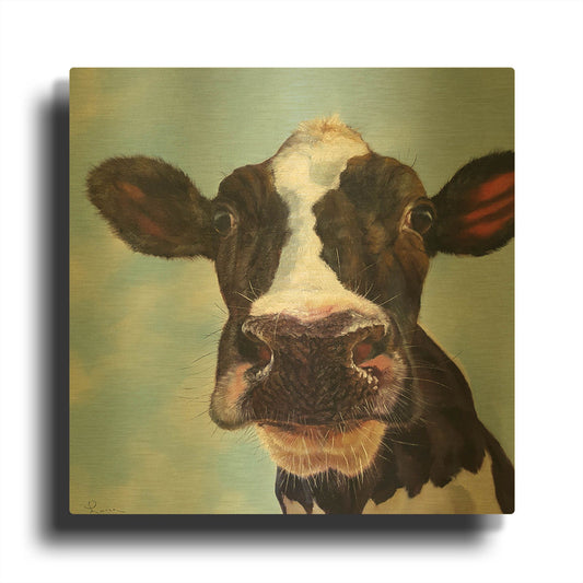 'Louise' By Lucia Heffernan Gold Metal Wall Art