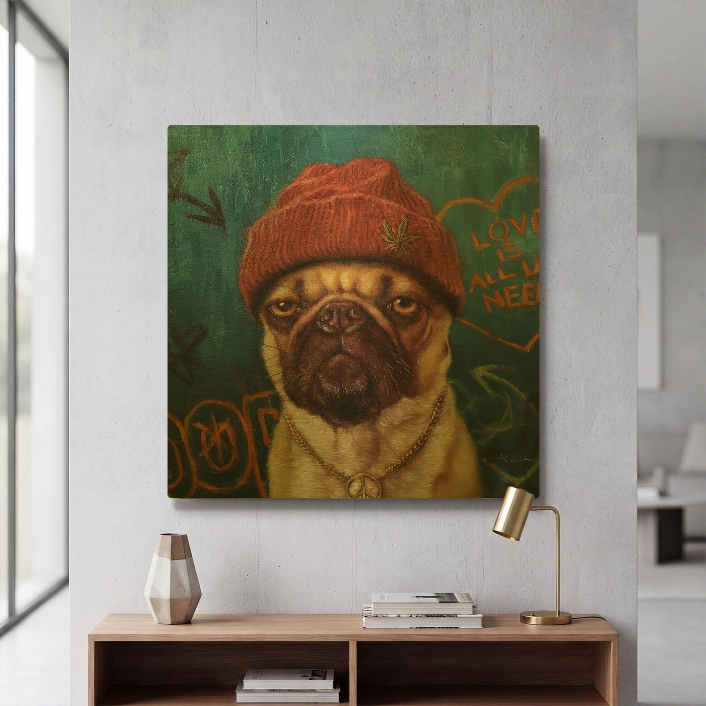 'Insomnia' By Lucia Heffernan Gold Metal Wall Art
