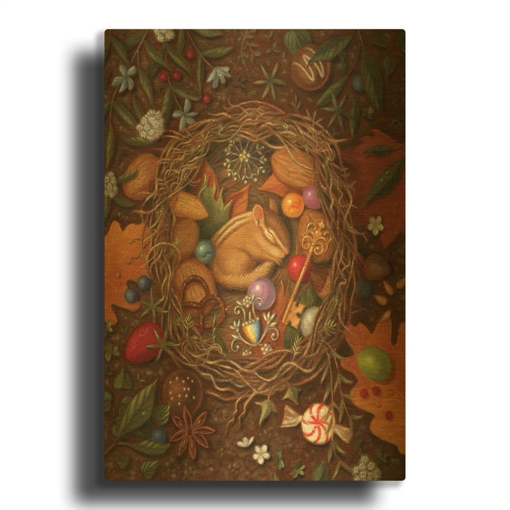 'The Collector' By Gina Matarazzo Gold Metal Wall Art