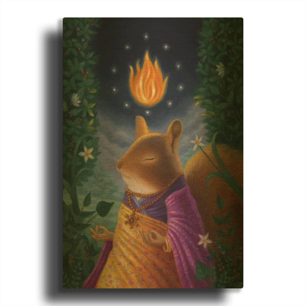 'The Mystic' By Gina Matarazzo Gold Metal Wall Art