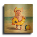 'Baked Ham' By Lucia Heffernan Gold Metal Wall Art