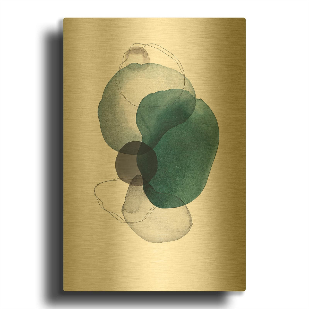 'Expression Of Hope No. 2' By Incado Gold Metal Wall Art