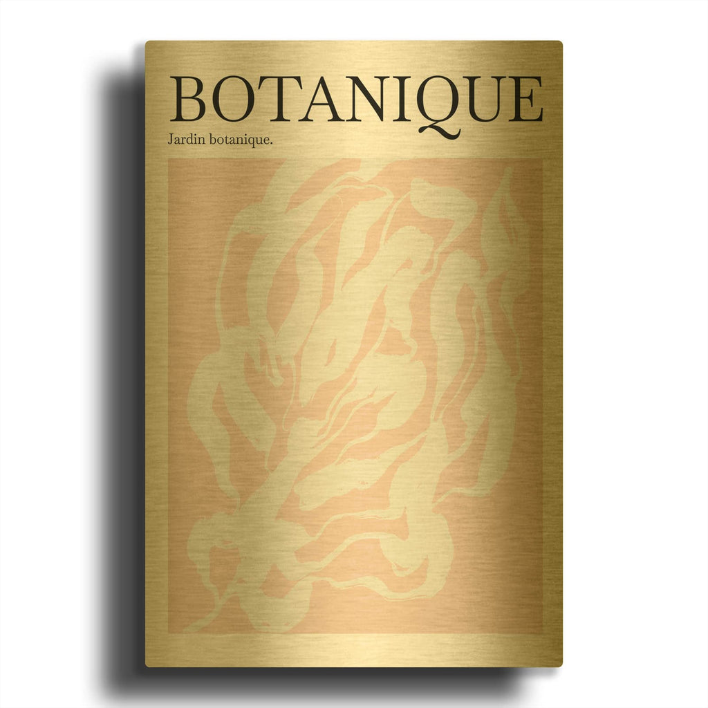 'Jardin Botanique 2' By Incado Gold Metal Wall Art
