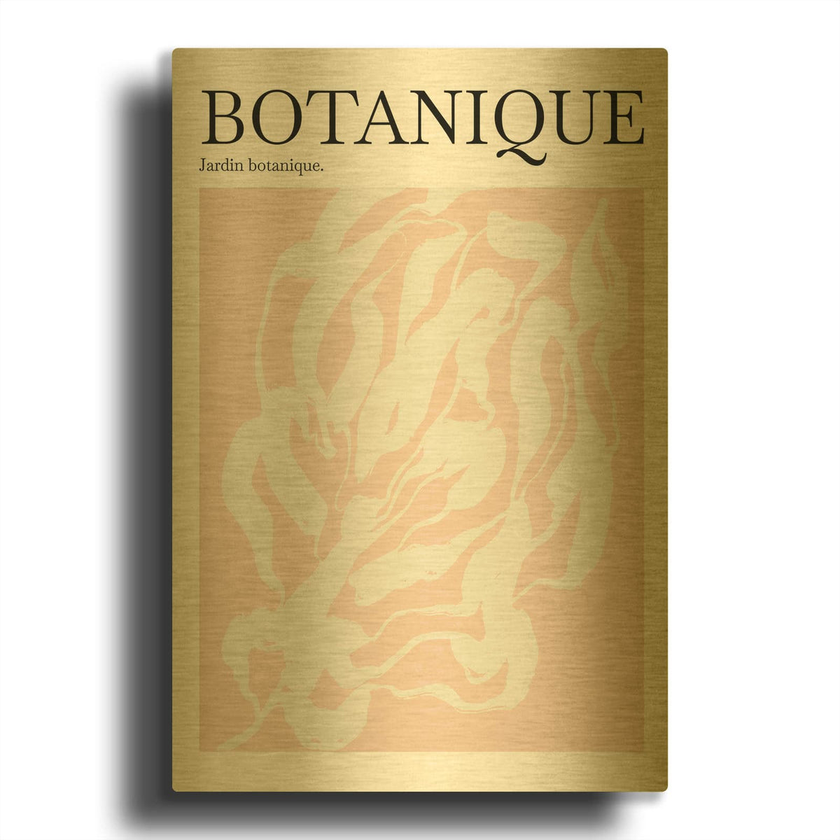 'Jardin Botanique 2' By Incado Gold Metal Wall Art