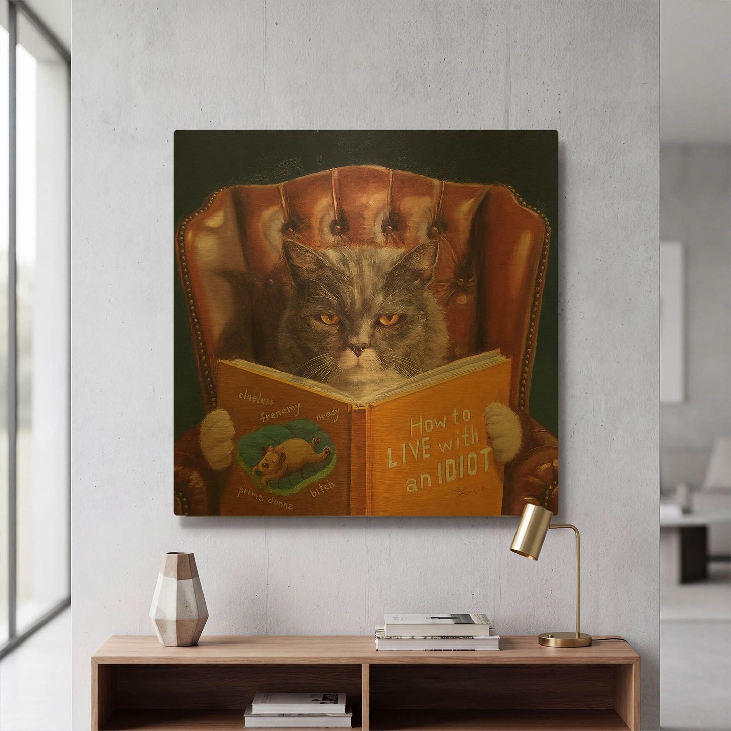 'Home Improvement' By Lucia Heffernan Gold Metal Wall Art
