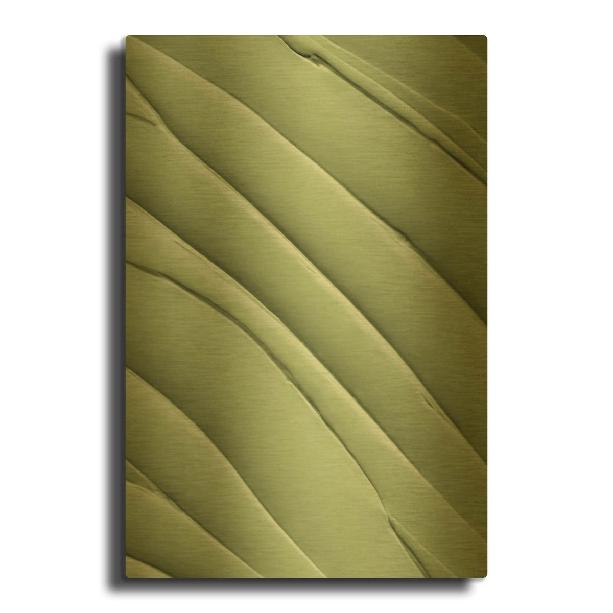 'Sage Leaves' By Incado Gold Metal Wall Art