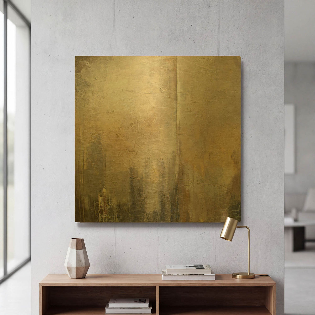 'Changes Occur' By Karen Hale Gold Metal Wall Art