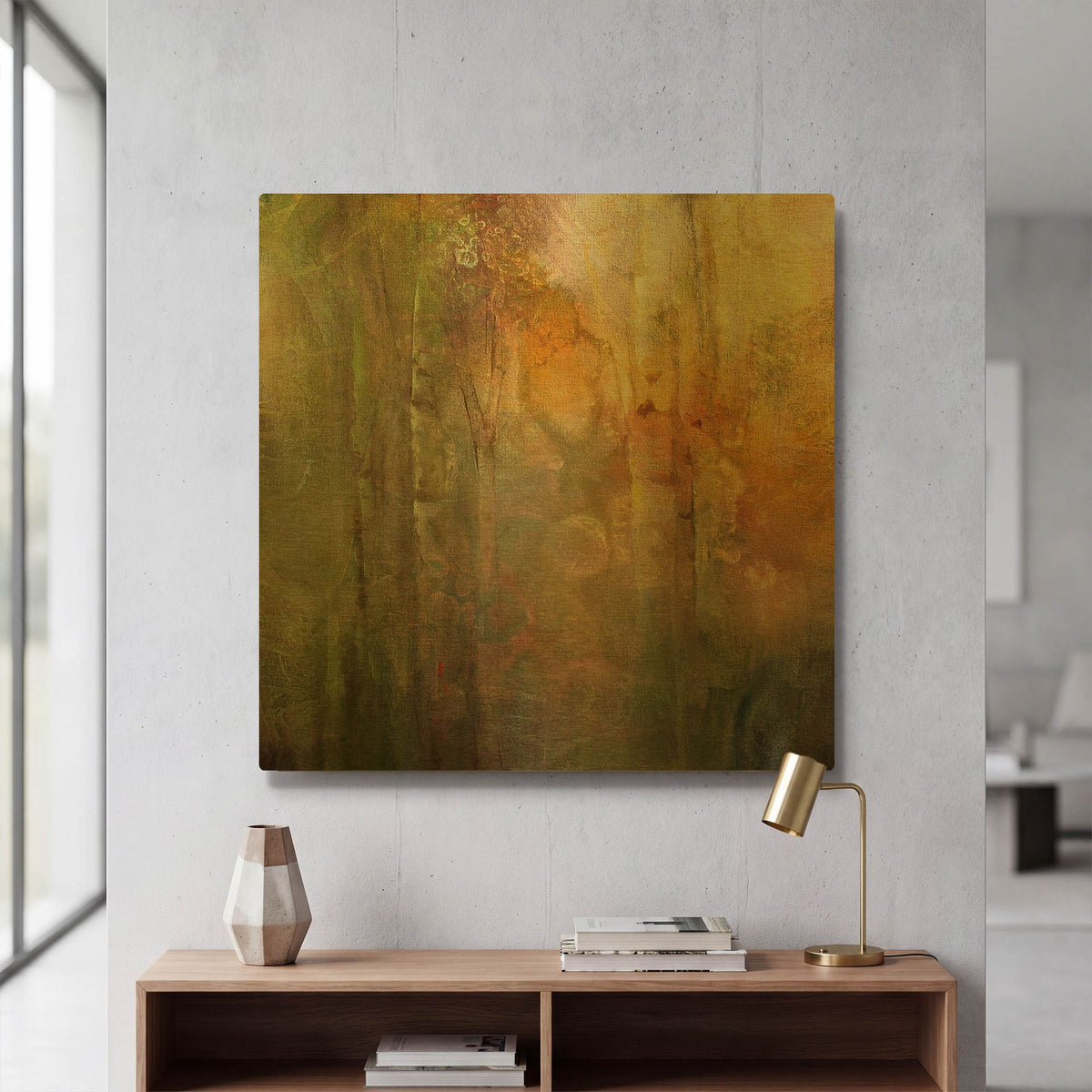 'Nature On Display' By Karen Hale Gold Metal Wall Art