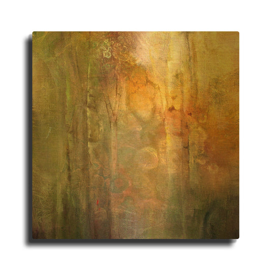'Nature On Display' By Karen Hale Gold Metal Wall Art