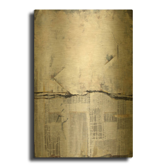 'Neutral Ground' By Karen Hale Gold Metal Wall Art