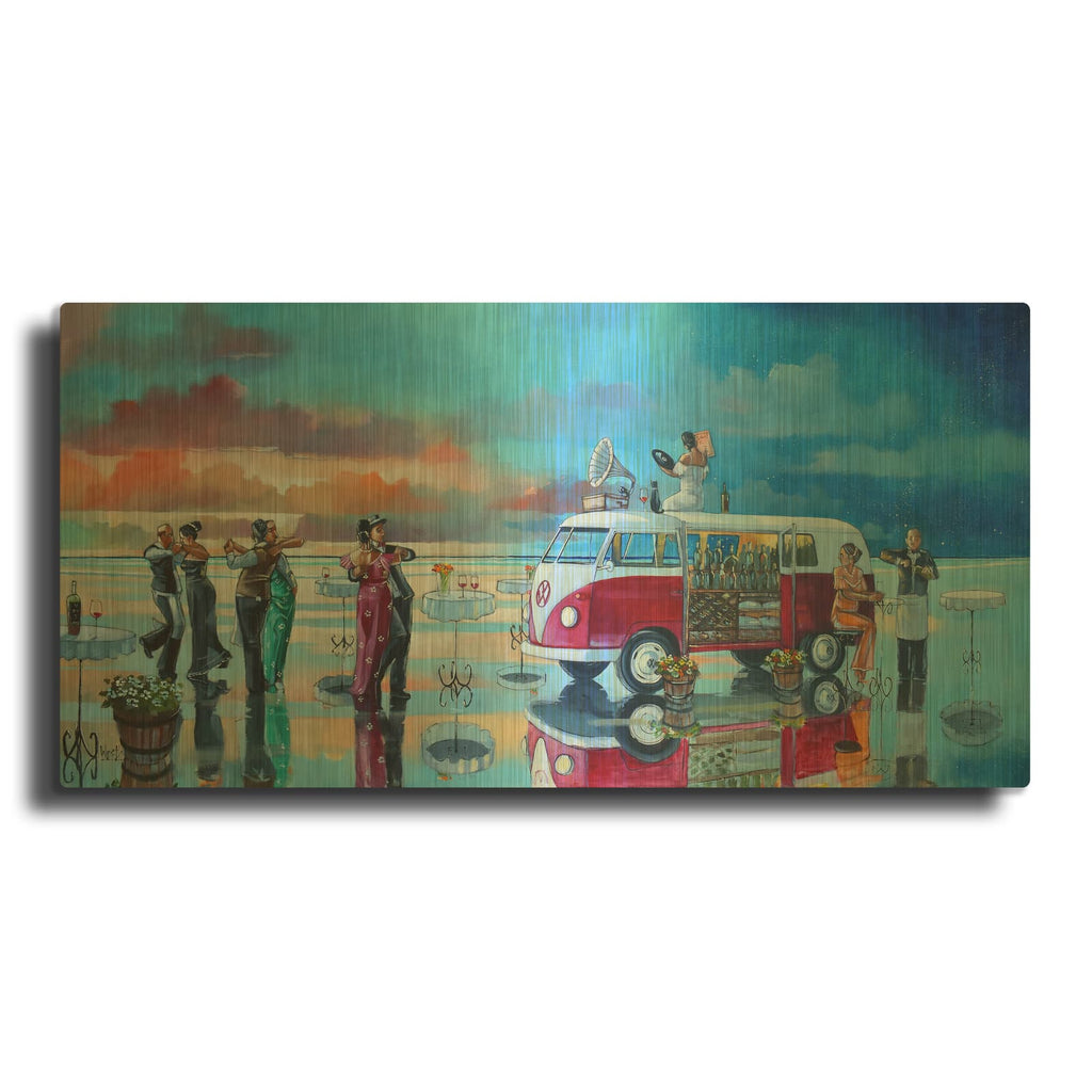 'The Last Dance 2' By Ronald West Gold Metal Wall Art