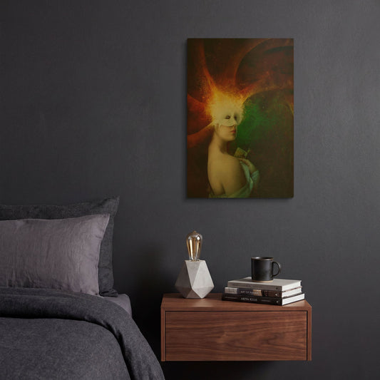 'Eleanor' By Mario Sanchez Nevado Gold Metal Wall Art