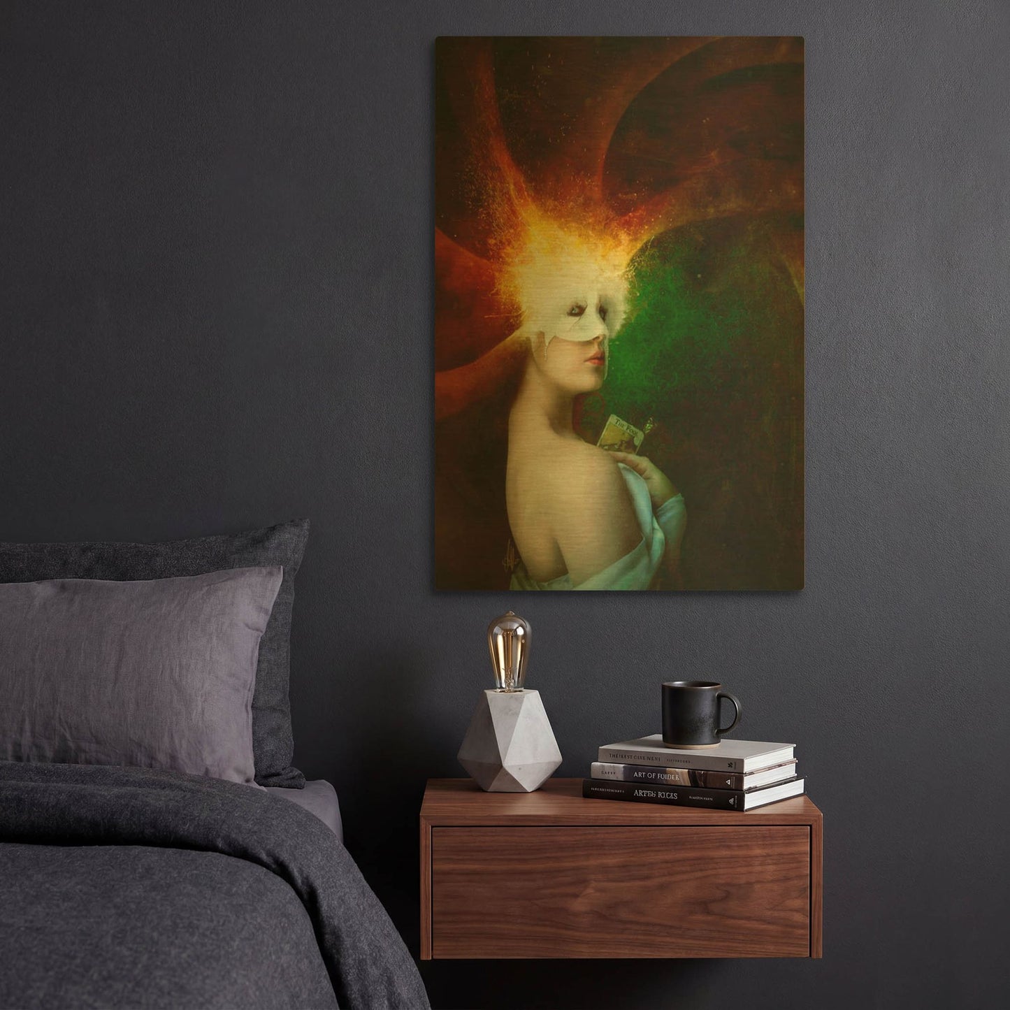 'Eleanor' By Mario Sanchez Nevado Gold Metal Wall Art