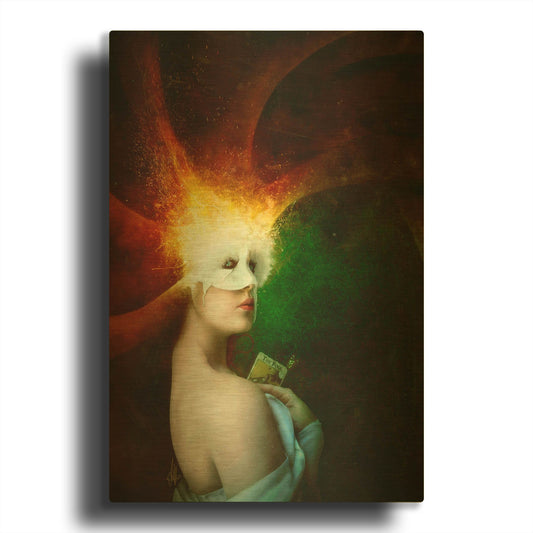 'Eleanor' By Mario Sanchez Nevado Gold Metal Wall Art
