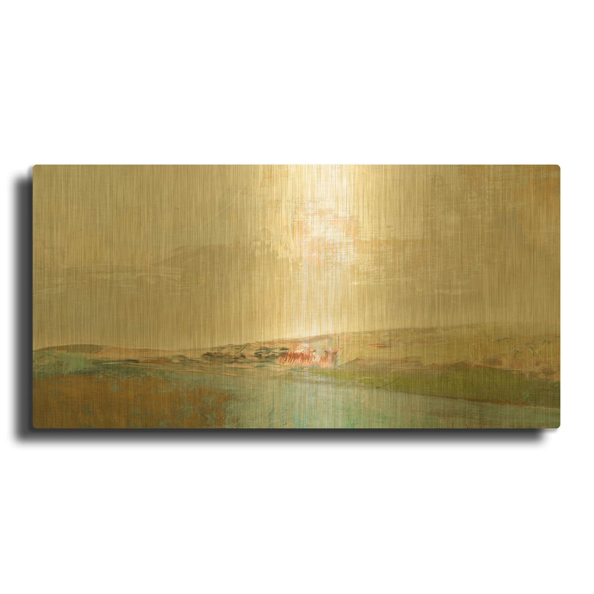 'Long Lines' By Suzanne Nicoll Gold Metal Wall Art