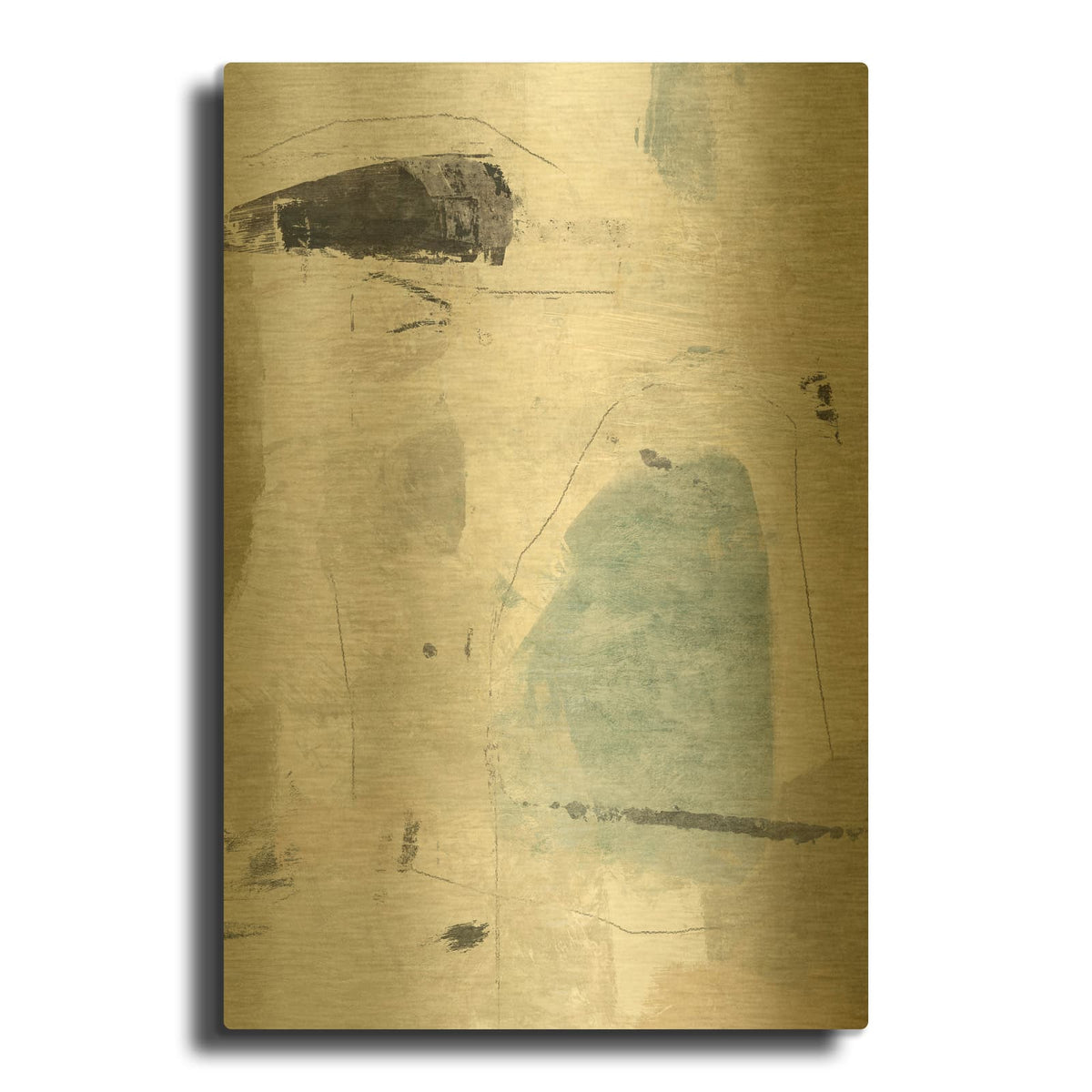 'Salento 2' By Suzanne Nicoll Gold Metal Wall Art