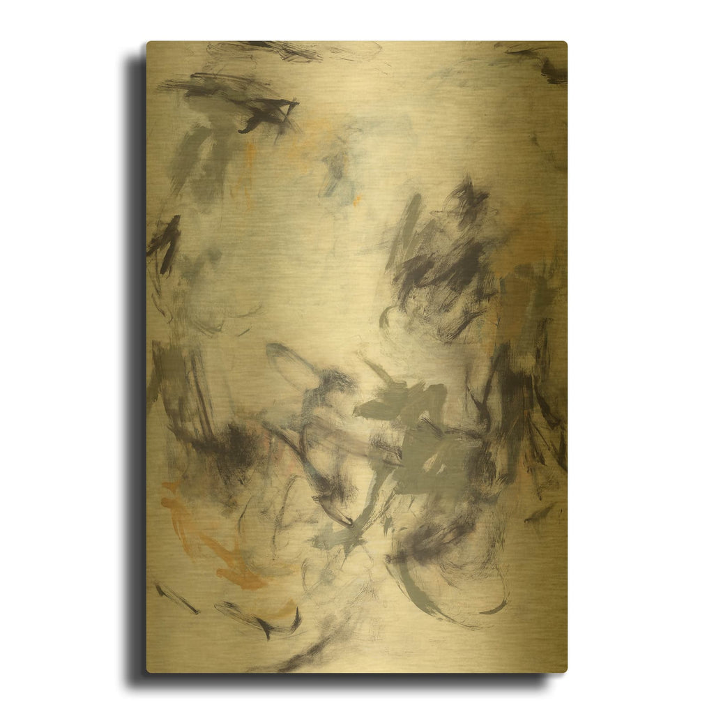 'Musical Staccato' By Valerie Corvin Gold Metal Wall Art