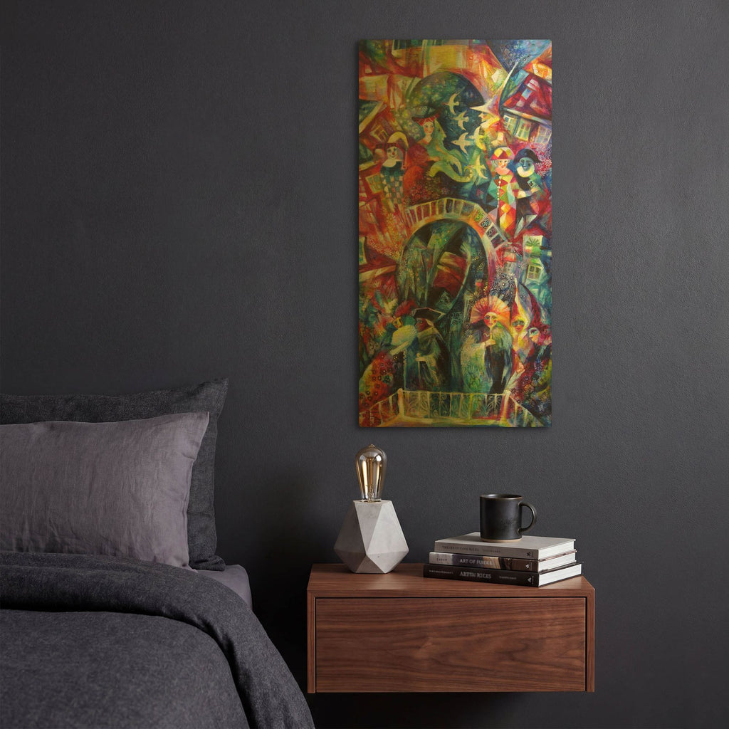 'Carnaval 1' By Oxana Zaika Gold Metal Wall Art