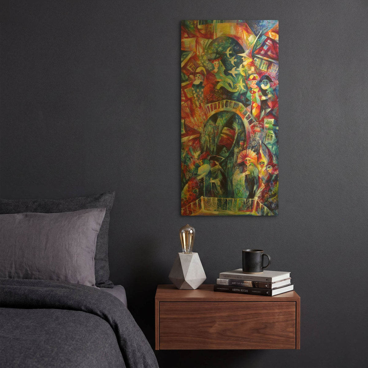 'Carnaval 1' By Oxana Zaika Gold Metal Wall Art