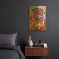'Cat In The Hat 2' By Oxana Zaika Gold Metal Wall Art