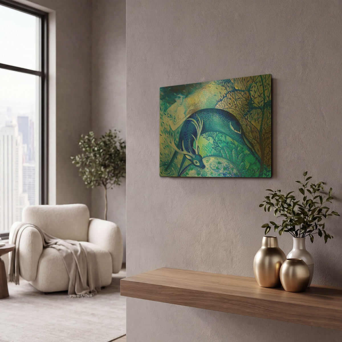 'Cloud' By Oxana Zaika Gold Metal Wall Art