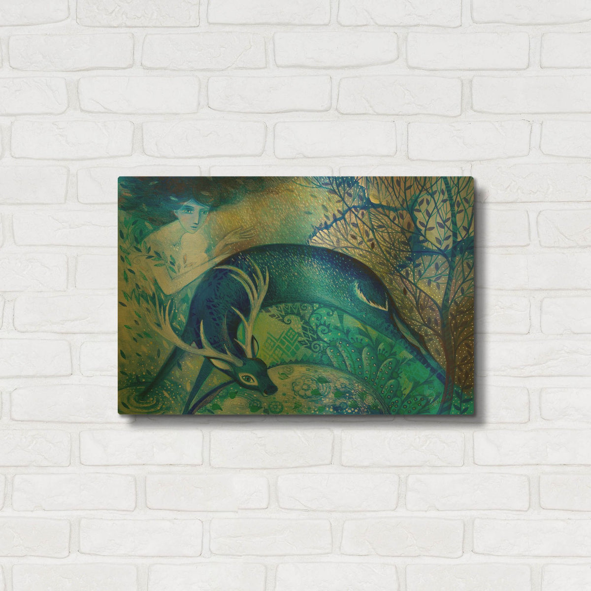 'Cloud' By Oxana Zaika Gold Metal Wall Art