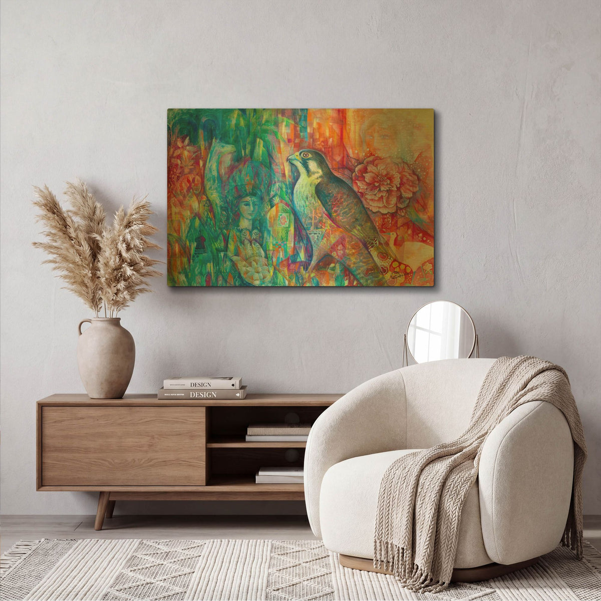 'Damask Rose' By Oxana Zaika Gold Metal Wall Art