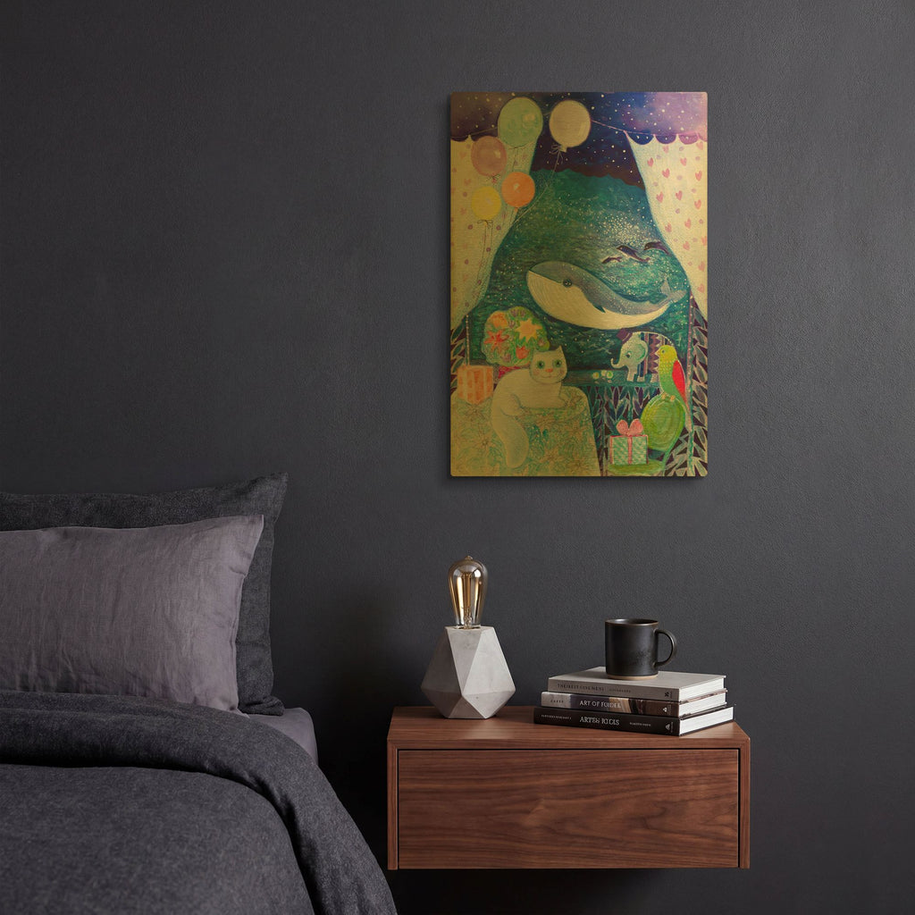 'Dreams' By Oxana Zaika Gold Metal Wall Art