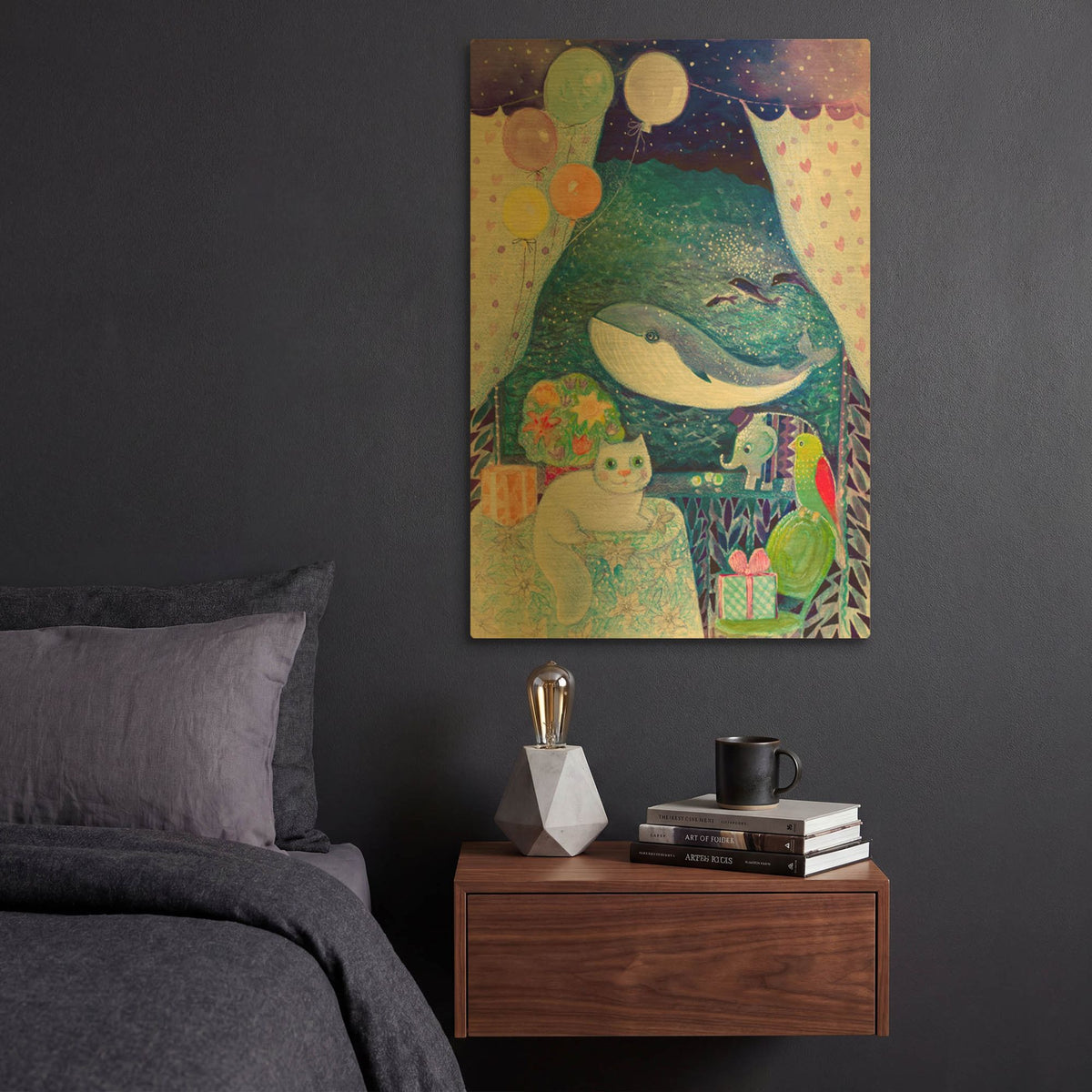 'Dreams' By Oxana Zaika Gold Metal Wall Art
