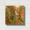 'Exotic Birds' By Oxana Zaika Gold Metal Wall Art