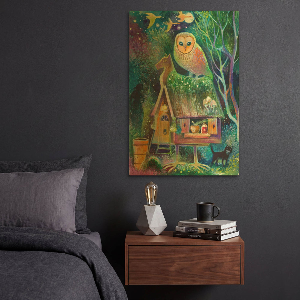 'Forest' By Oxana Zaika Gold Metal Wall Art