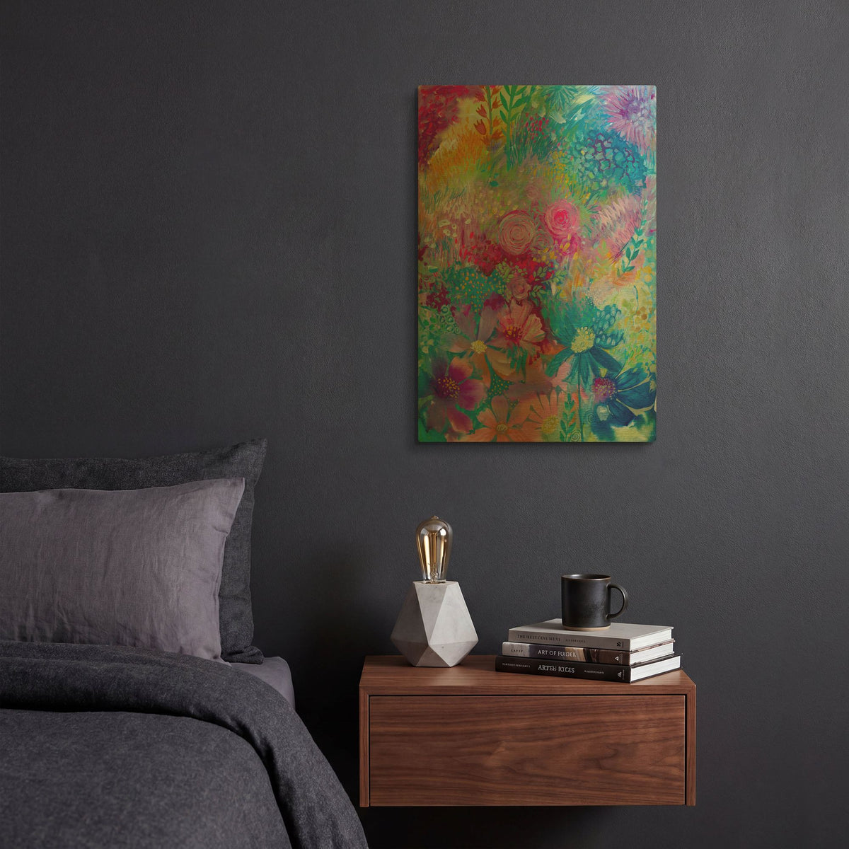 'Garden' By Oxana Zaika Gold Metal Wall Art