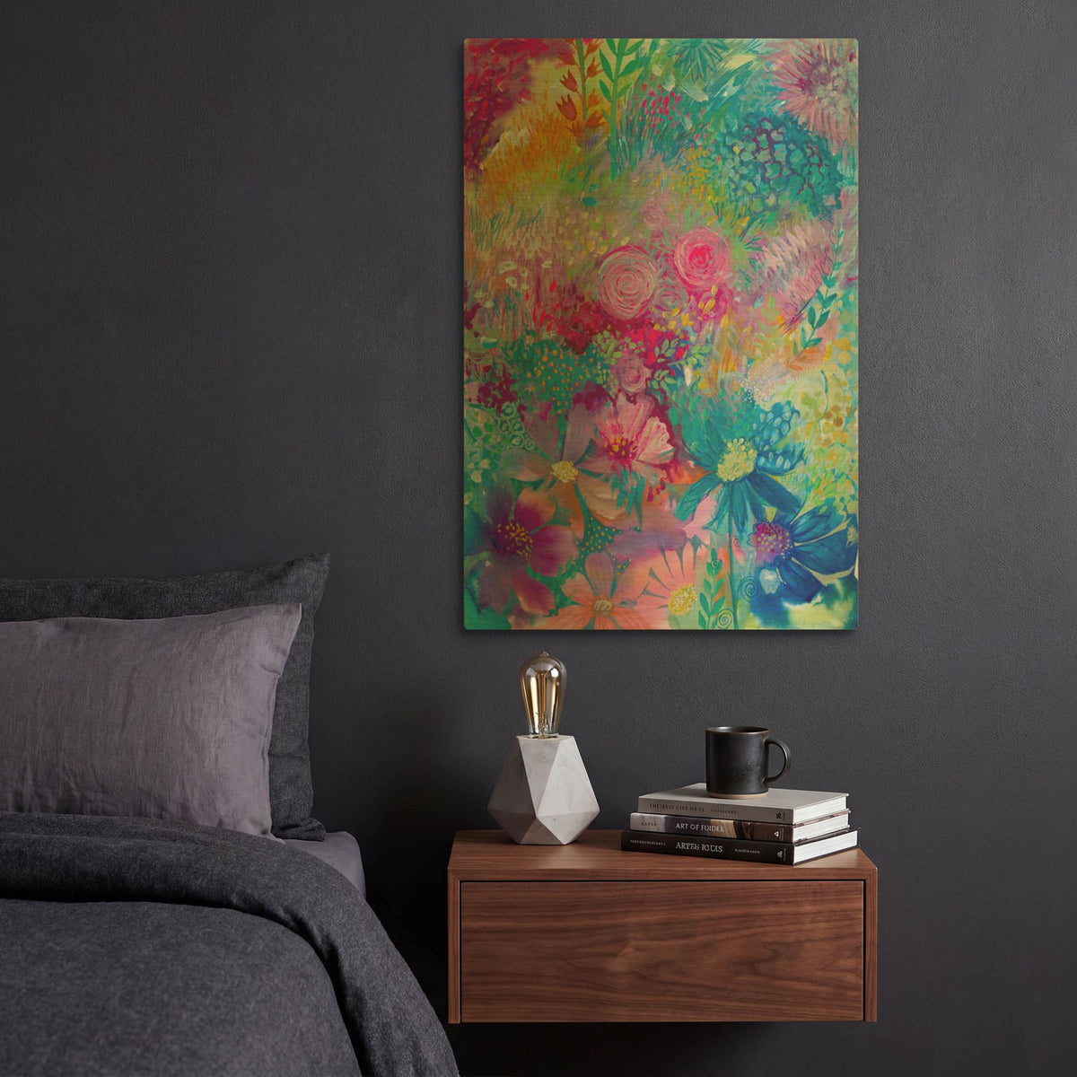 'Garden' By Oxana Zaika Gold Metal Wall Art