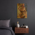 'Goddess Of Coffee' By Oxana Zaika Gold Metal Wall Art