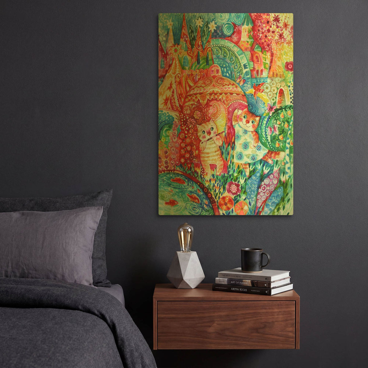 'Happy Summer' By Oxana Zaika Gold Metal Wall Art